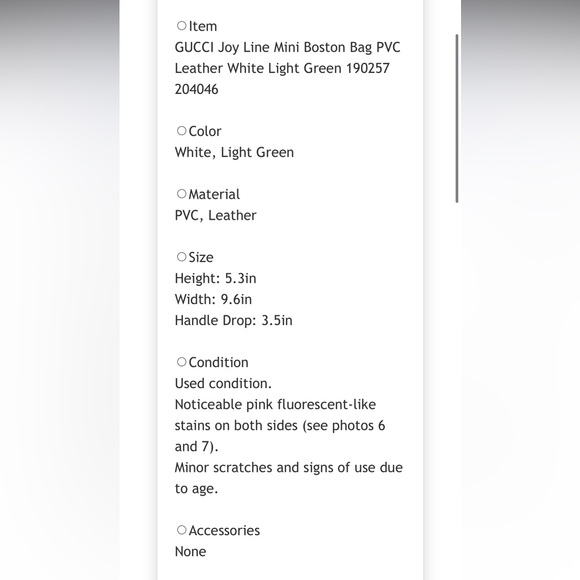 Gucci Green and White Satchel - Picture 8 of 8